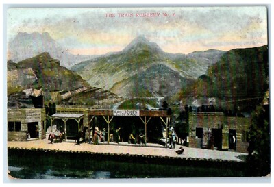 The Train Robbery Dan Devoe's Dance Hall Highland Falls New York NY Postcard