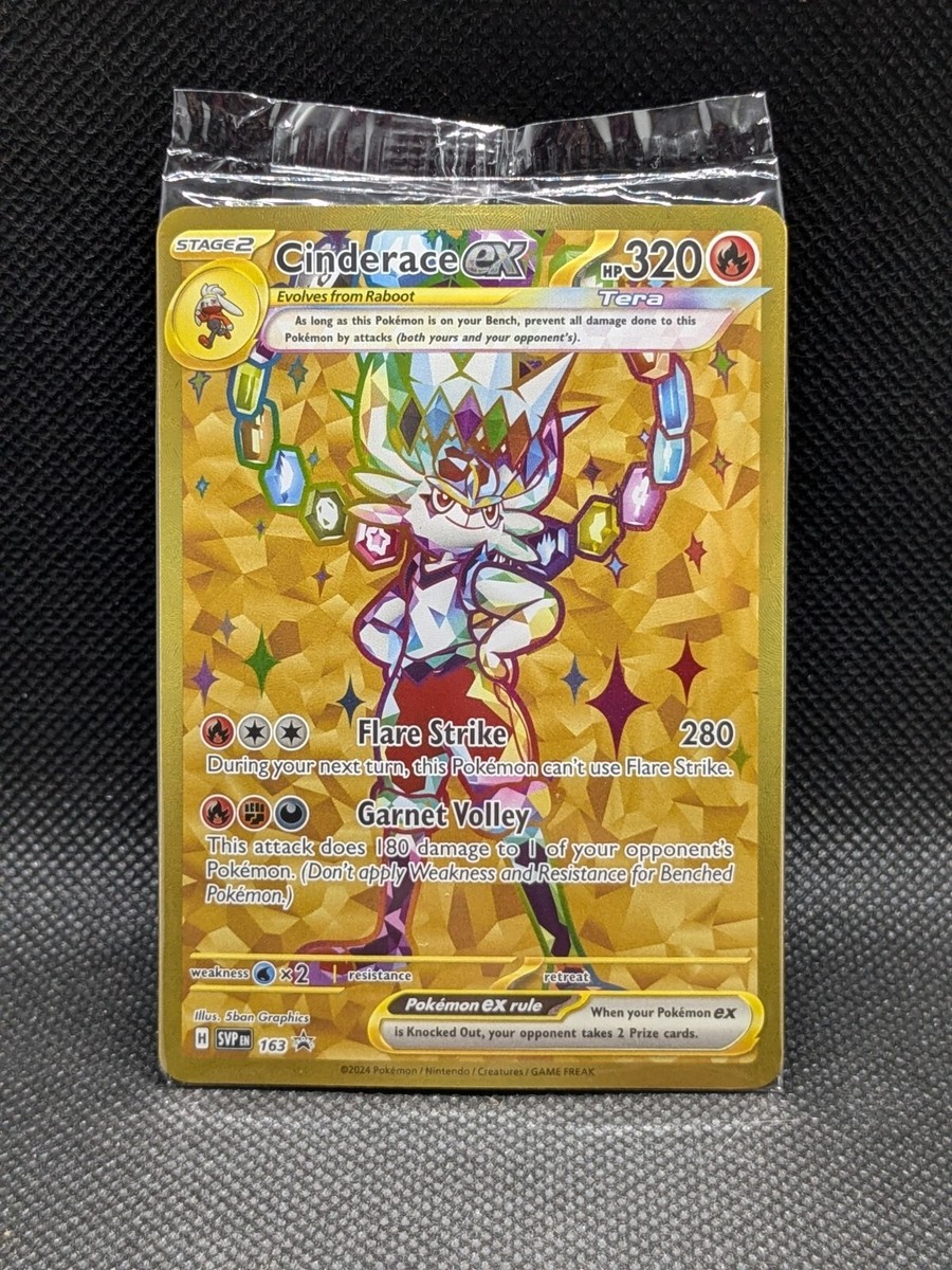 CINDERACE ex SVP 163 Scarlet & Violet Promo Pokemon Card NM Factory Sealed | eBay CINDERACE ex SVP 163 Scarlet & Violet Promo Pokemon Card NM Factory Sealed | eBay