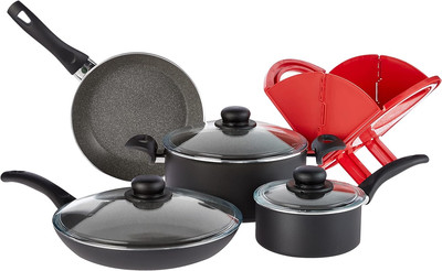 - 75002-981  Matera Cookware Set, 8-Pc, Black