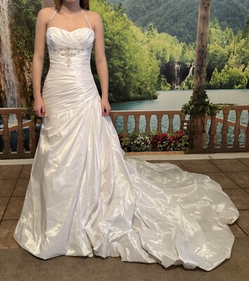 Maggie Sottero Women's Sm 0-4 ? Strapless Beaded Wedding Dress Attached Train | eBay Maggie Sottero Women's Sm 0-4 ? Strapless Beaded Wedding Dress Attached Train | eBay