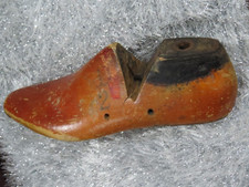 VTG Wooden Mens Shoe Last/Form   Cobbler's Mold   MCM Industrial Decor "D2" 8 D