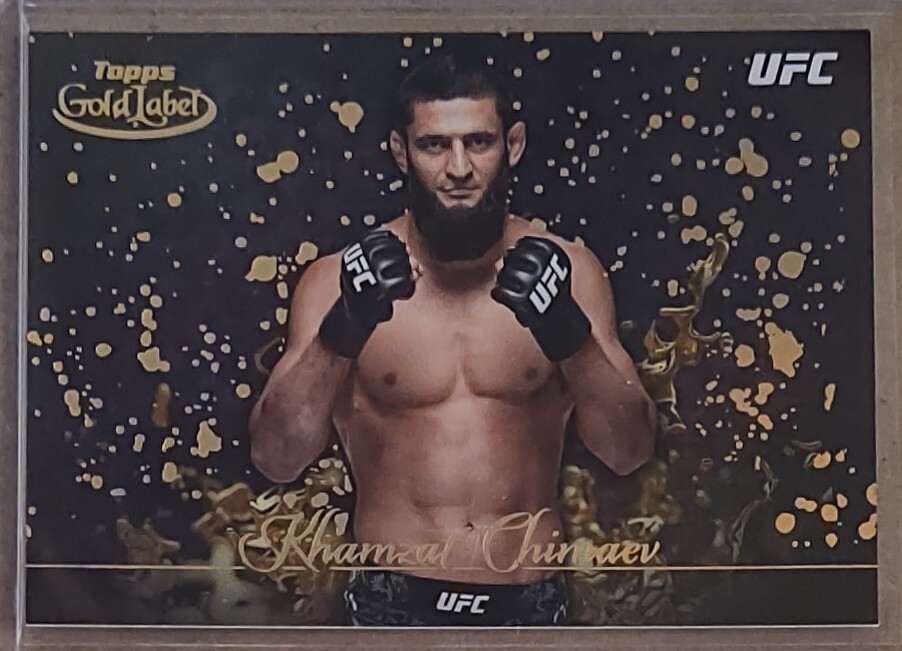 2024 Topps Gold Label UFC Gold Splatter GSP-20 Khamzat Chimaev