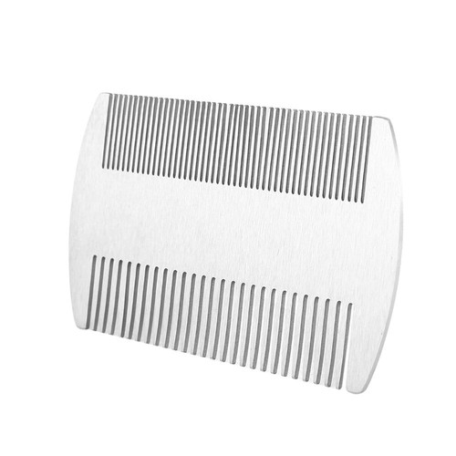 Dual Action Stainless Steel Comb Wallet Pocket Beard Comb Styling Tool For Man - Picture 5 of 8
