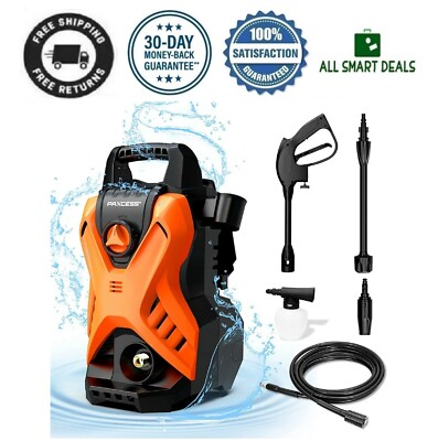 #ad Maquina De Lavado A Presion Hidrolavadora Portatil Compact Potente Cañon Espuma $129.99