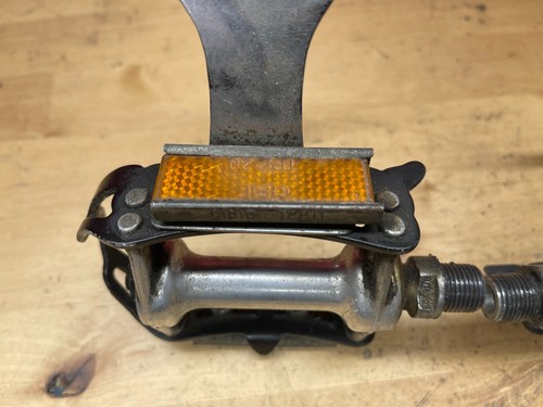 Vintage Campagnolo Record alloy black caged quill pedals 9/16 spindle - Picture 9 of 12