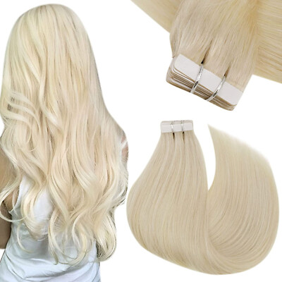 Invisible Tape in Remy Human Hair Extensions Skin Wefts Thick Hair Fashion Color
