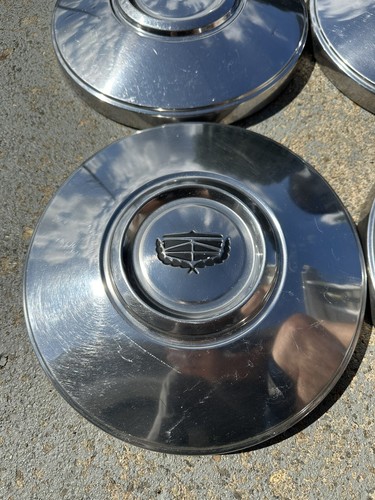 4 72-79 Ford Torino Ltd Crown Vic Stainless Steel Dog Dish Hubcaps Police - Picture 9 of 15