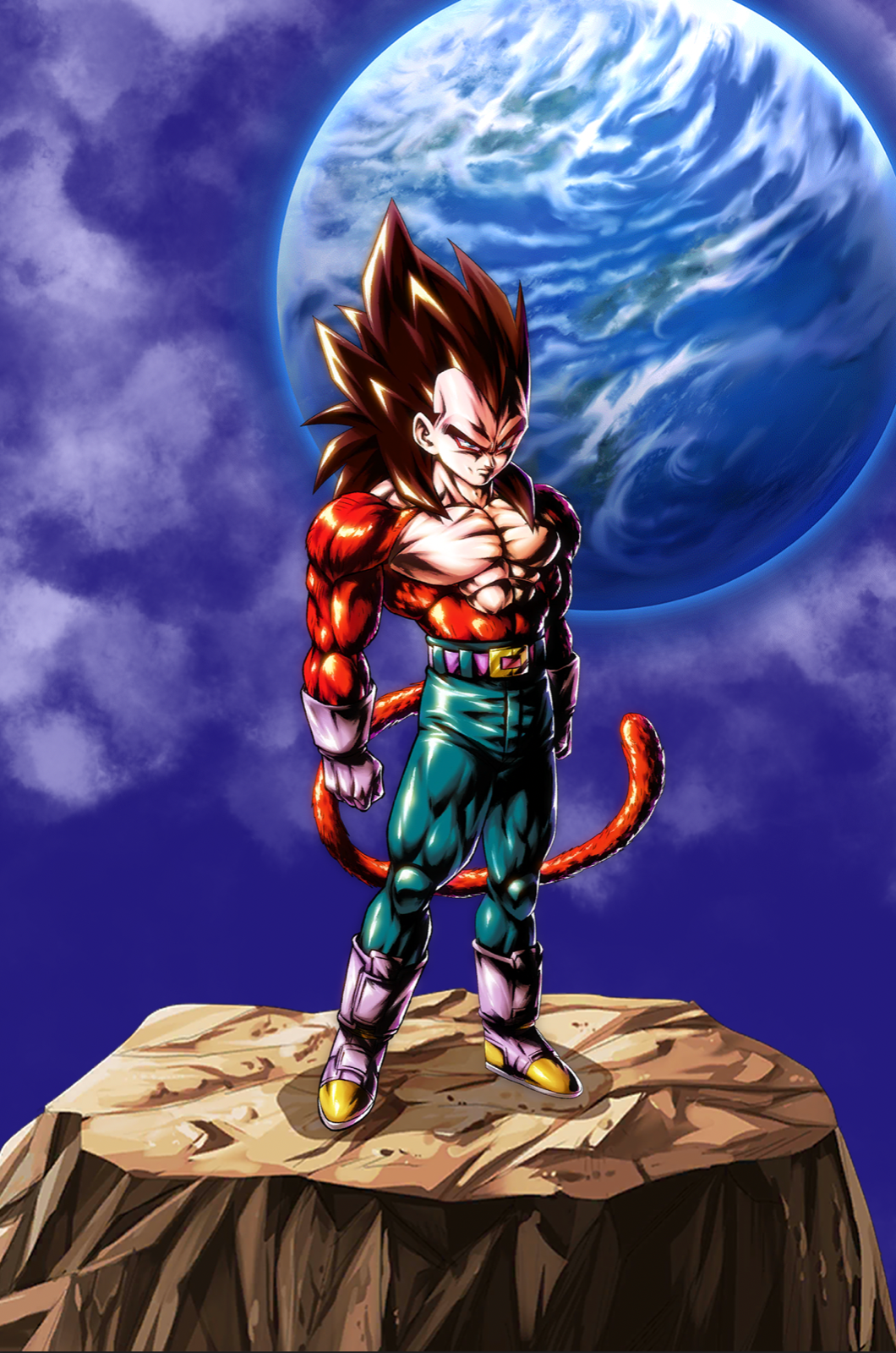 Dragon Ball GT Poster Goku SSJ4 with Earth Background 12in x18in Free  Shipping