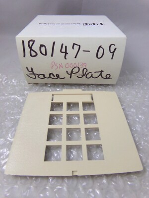 NOS ITT Telecom 180147-09 PSN 000139 Beige Face Plate, Phone Part 072622WT3