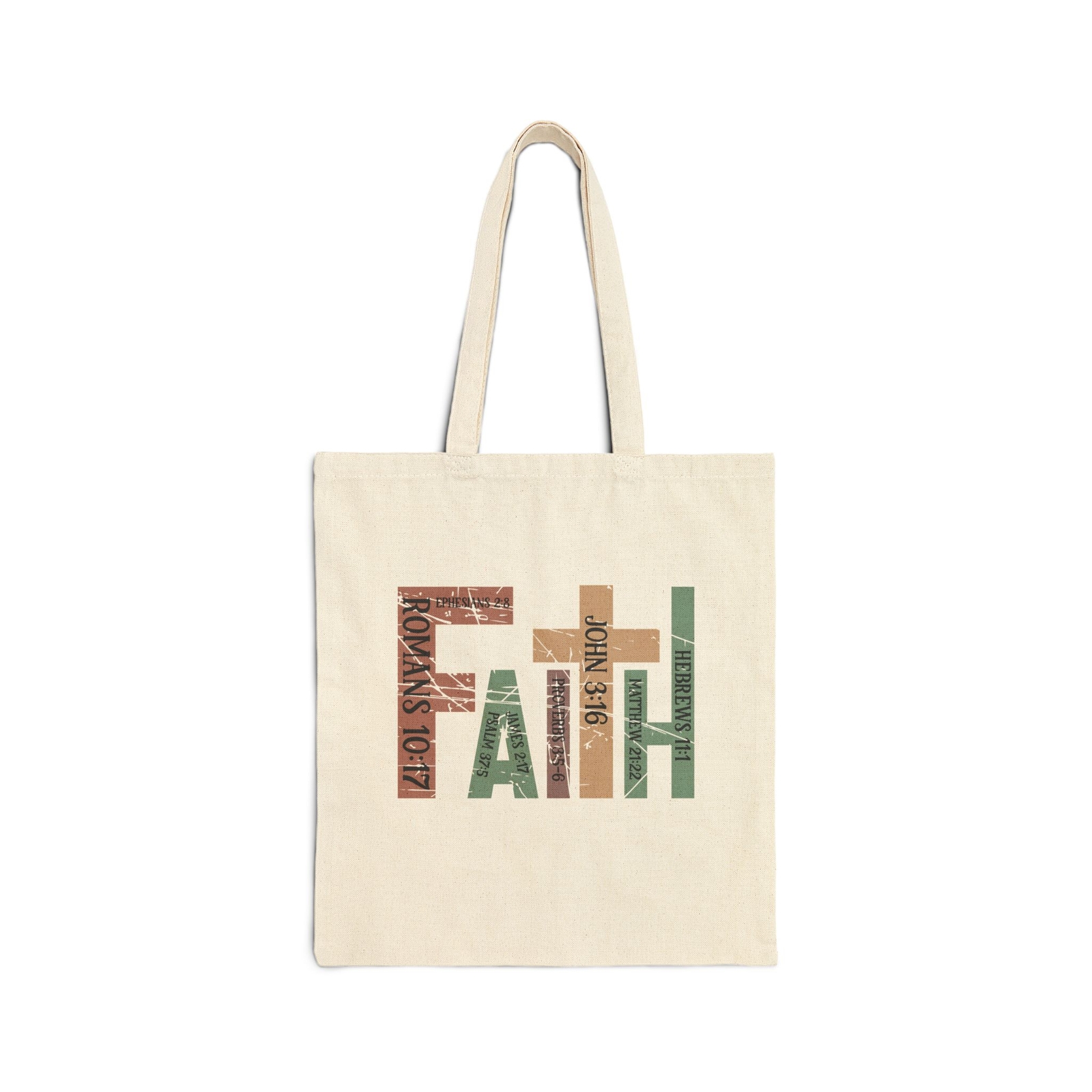 Faith Cotton Canvas Tote Bag