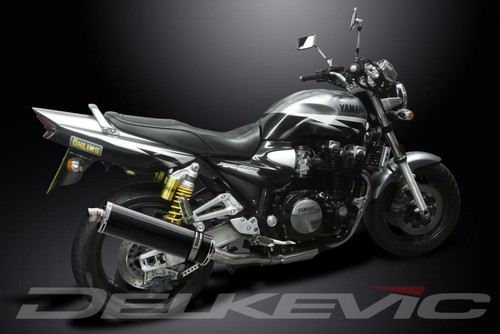 KIT ESCAPE SILENCIADOR BSAU CARBONO OVALADO YAMAHA XJR1300 SP 1998-2007 450mm - Imagen 3 de 4