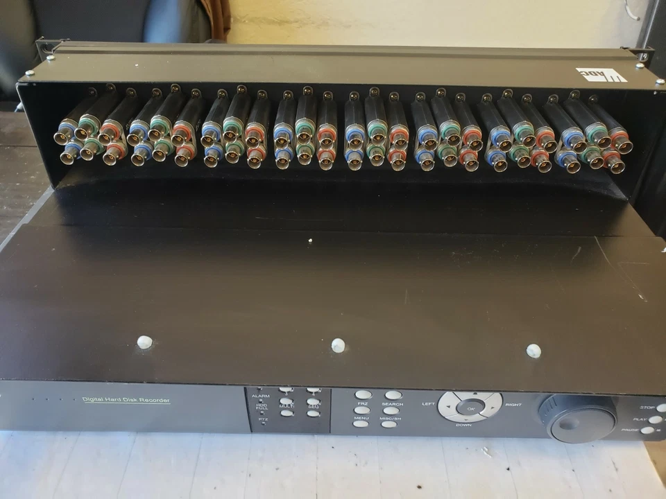 ADC CV-8-N75  RGB Video Patch Bay with BNC / COAX on Rear USED WORKING  - Image 3 of 4