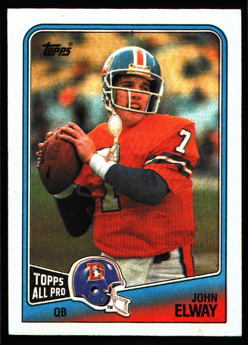 1988 Topps #23 John Elway Football card Denver Broncos! HOF!