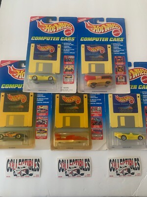 Hot Wheels Computer Cars Lot: Power Pistons, 93 Camaro, Hydroplane, Oscar Mayer