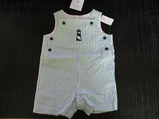 Talbots Kids Striped Shortalls/Romper Size 6 Months ~ NWT