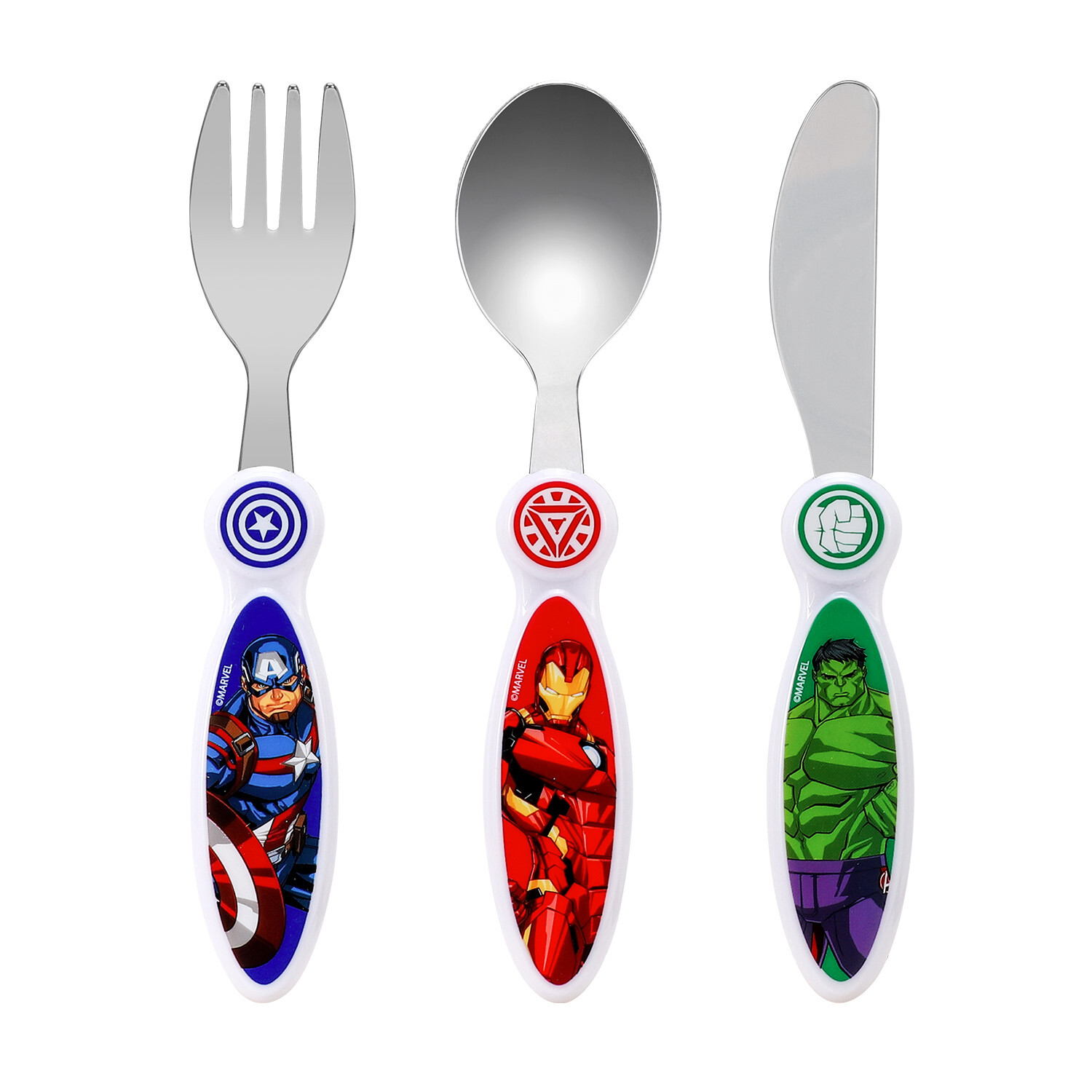 Avengers Children's Kids 3pcs Cutlery Set, Knife/Fork/Spoon