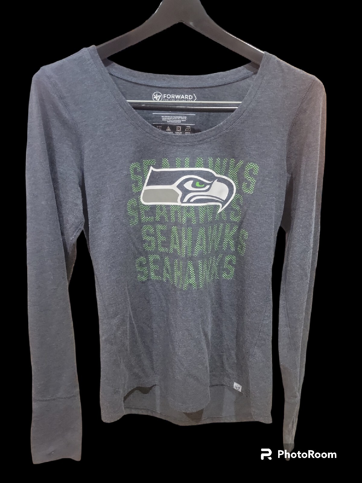 Women's NFL Apparel Seattle Seahawks Gray Size Small Long Sleeve crew ...