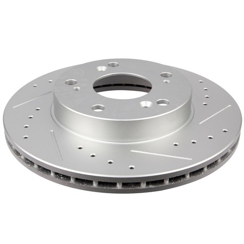 Kit de rotores de discos de freno de ranura de taladro delantero y trasero para Honda Civic 2006-09 2010 2011 - Imagen 6 de 11