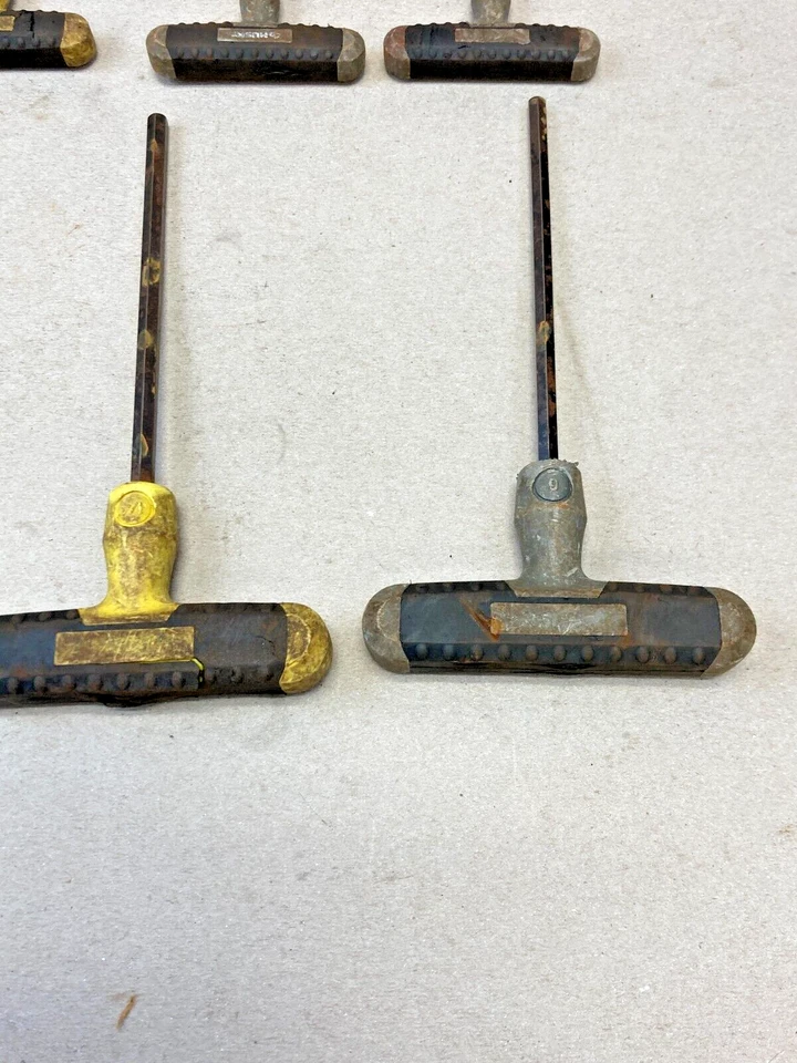 Lote de 9 ~ Surtido de llaves hexagonales con mango en T HUSKY ~ Usadas y sucias. Foto 3 de 4