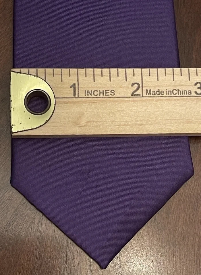 Corbata de cuello Michael Michael Kors púrpura 100 % seda para hombre hecha en China” Foto 4 de 4