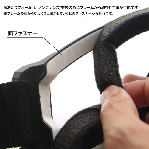 SWANS Tactical Goggles SG-2280 Black Color Light Smoke Lens Made in Japan NEW - Picture 6 of 7