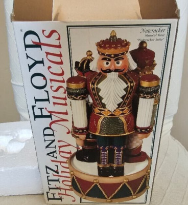 Fitz Floyd Christmas Holiday Musical Plays Nutcracker Suite Works-Gift-vintage