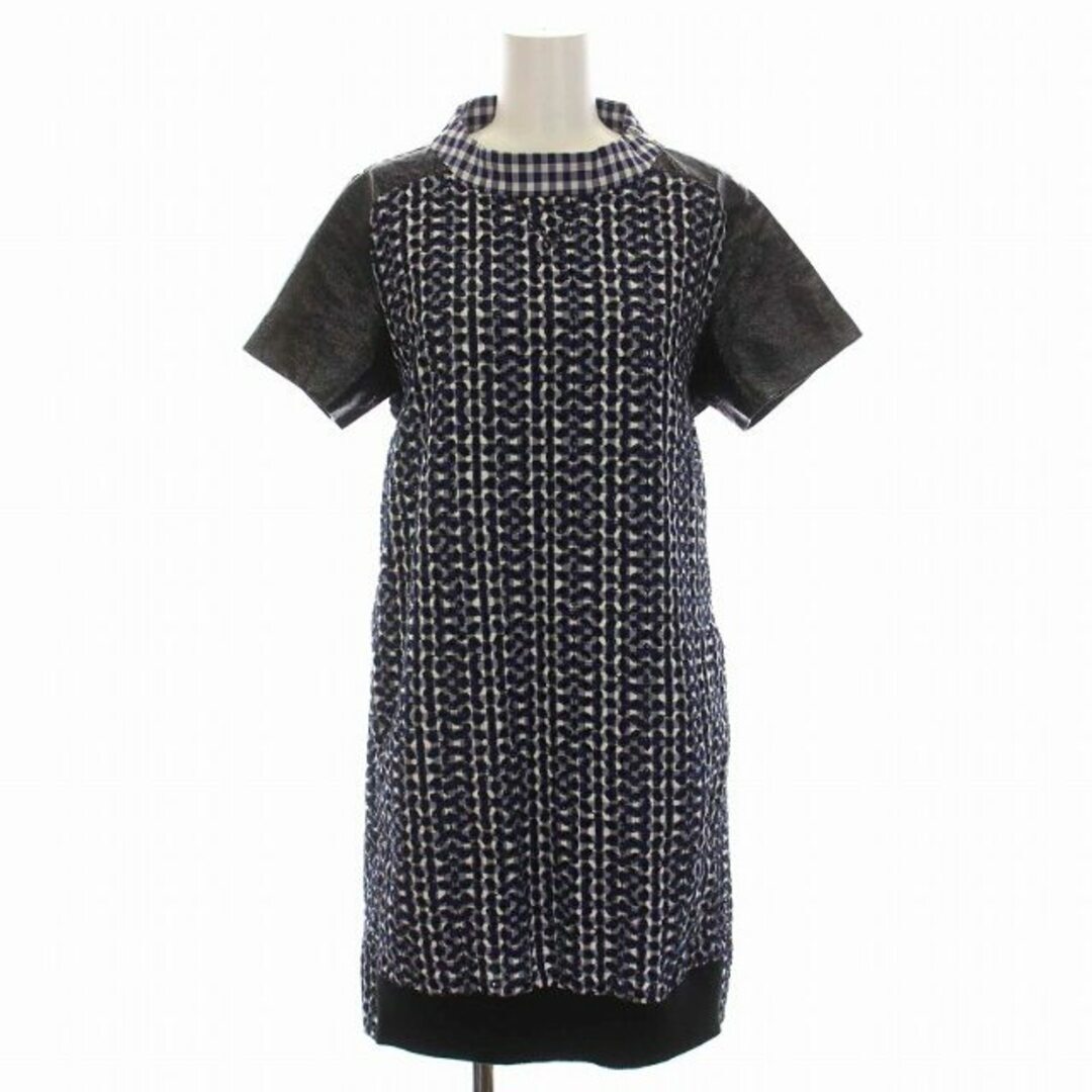Sakairaku Sacai Luck One Piece Knee Length Check Lace Switch Short 