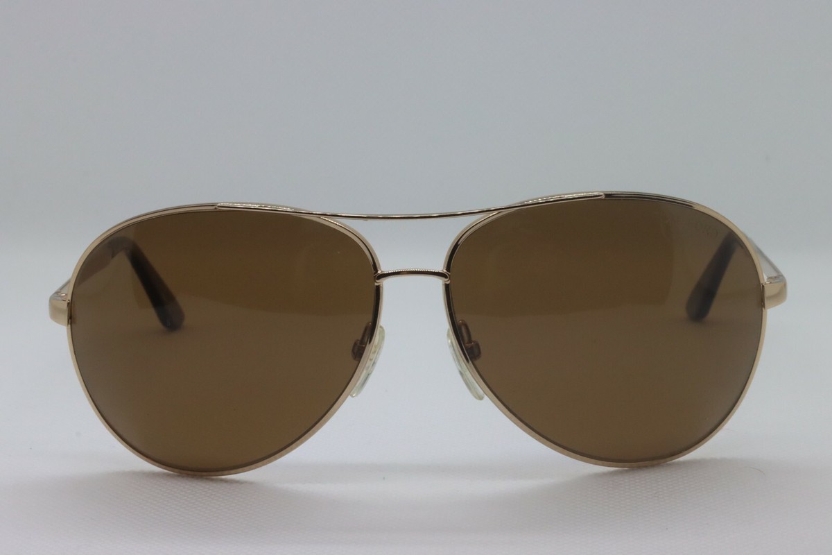 トムフォード サングラス Charles TF35 28H Polarized NEW TOM FORD TF 35 28H CHARLES GOLD POLARIZED AUTHENTIC
