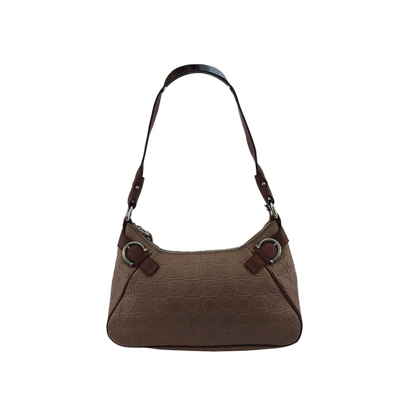 【SALVATORE FERRAGAMO】GANCINI SHOULDER BAG Salvatore Ferragamo Gancini Shoulder Bag Mini Black Leather