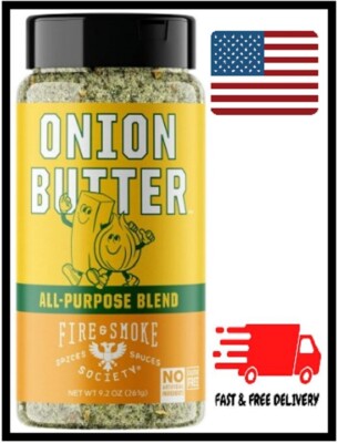 Onion Butter All Purpose Seasoning Blend, BBQ Rub, 9.2 Oun