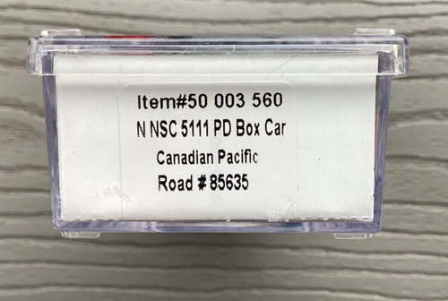 ATLAS 1/160 N SCALE C.P. RAIL NSC 5111 PLUG DOOR BOX CAR RD # 85635 F/S 50003560 - Picture 8 of 19