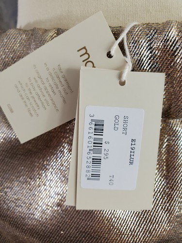 Maje Ilur Metallic Hochhaus Seidenmischung Shorts in Gold Größe 40 (US L) 295 $ - Bild 5 von 10