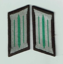 DDR: Grenztruppen:Kragenspiegel Soldaten-u. Unteroffiziersdienstgrade 1 Paar 31#