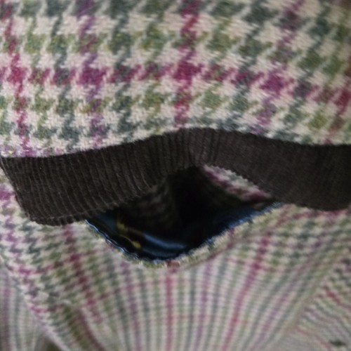 Ness Tweed Field Jacket Coat 70% Wool Country Size US 6 Houndstooth Multicolor - Picture 6 of 15