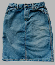VTG  GAP Denim Blue Jeans Pencil Skirt 100   Cotton Made  in  USA Sz 1 fits Sz 27