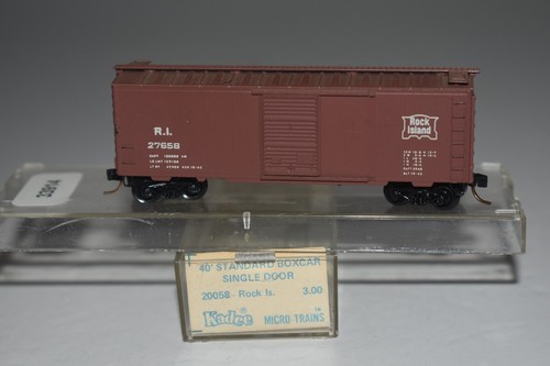 Coche de carga escala N Kadee 2058 Rock Island 40' puerta única 27658 C49410 | Zustand: Used