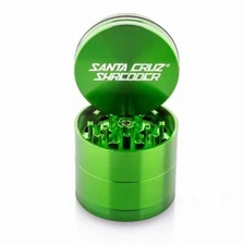 Santa Cruz Shredder GREEN Medium 2 1/8" 4 Piece Grinder, Authentic Shredder
