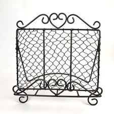 Wrought Iron Book Holder Rack Easel For Bible Cookbook Art Display Metal