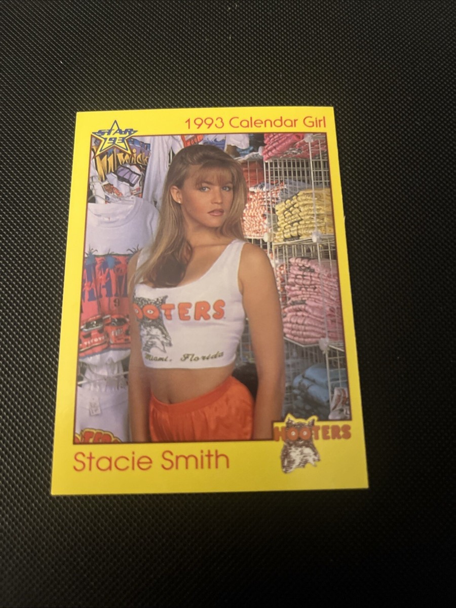 1992 1993 Calander Hooters Girl Trading Card #92 Stacie Smith