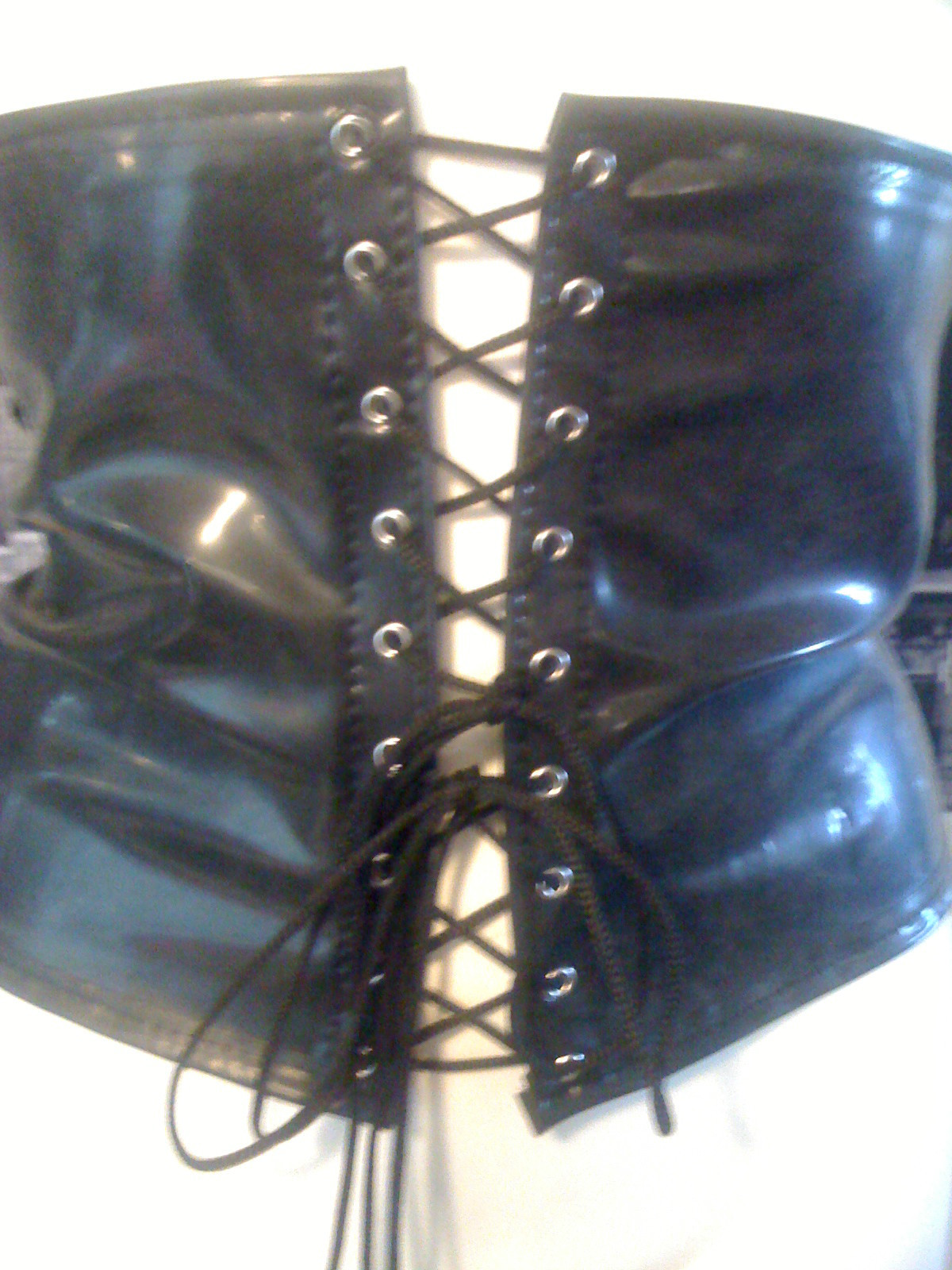 THE FEDERATION RUBBER LATEX CORSET BRAND NEW CROSS DRESS | eBay UK