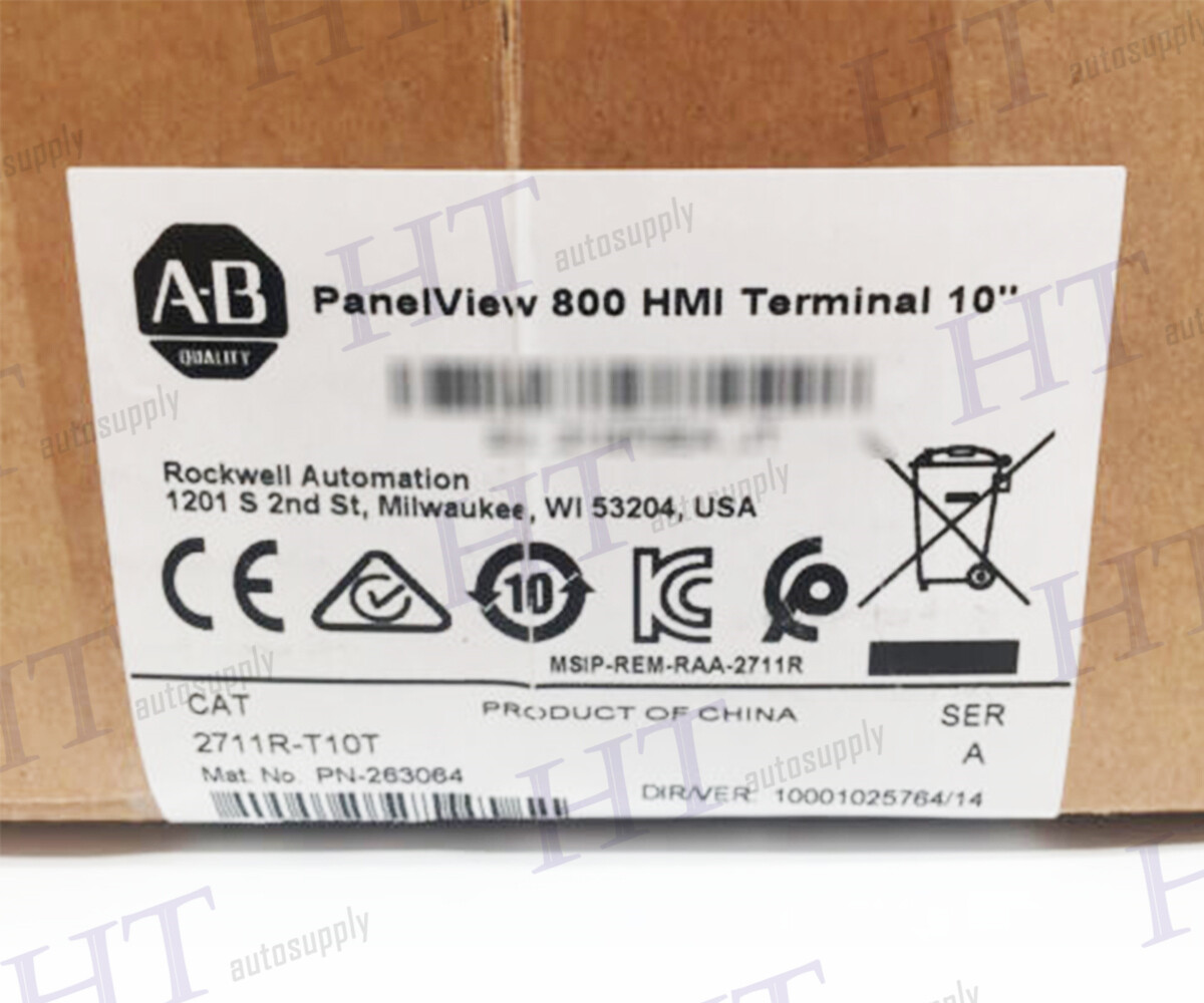 2711R-T10T SER A Allen Bradley PanelView 800 10-in HMI Terminal New Seale  887172439674 | eBay