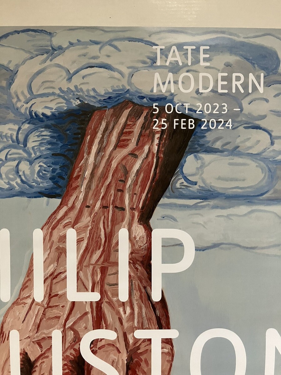 PHILIP GUSTON, official exhibition poster, Tate Modern gallery