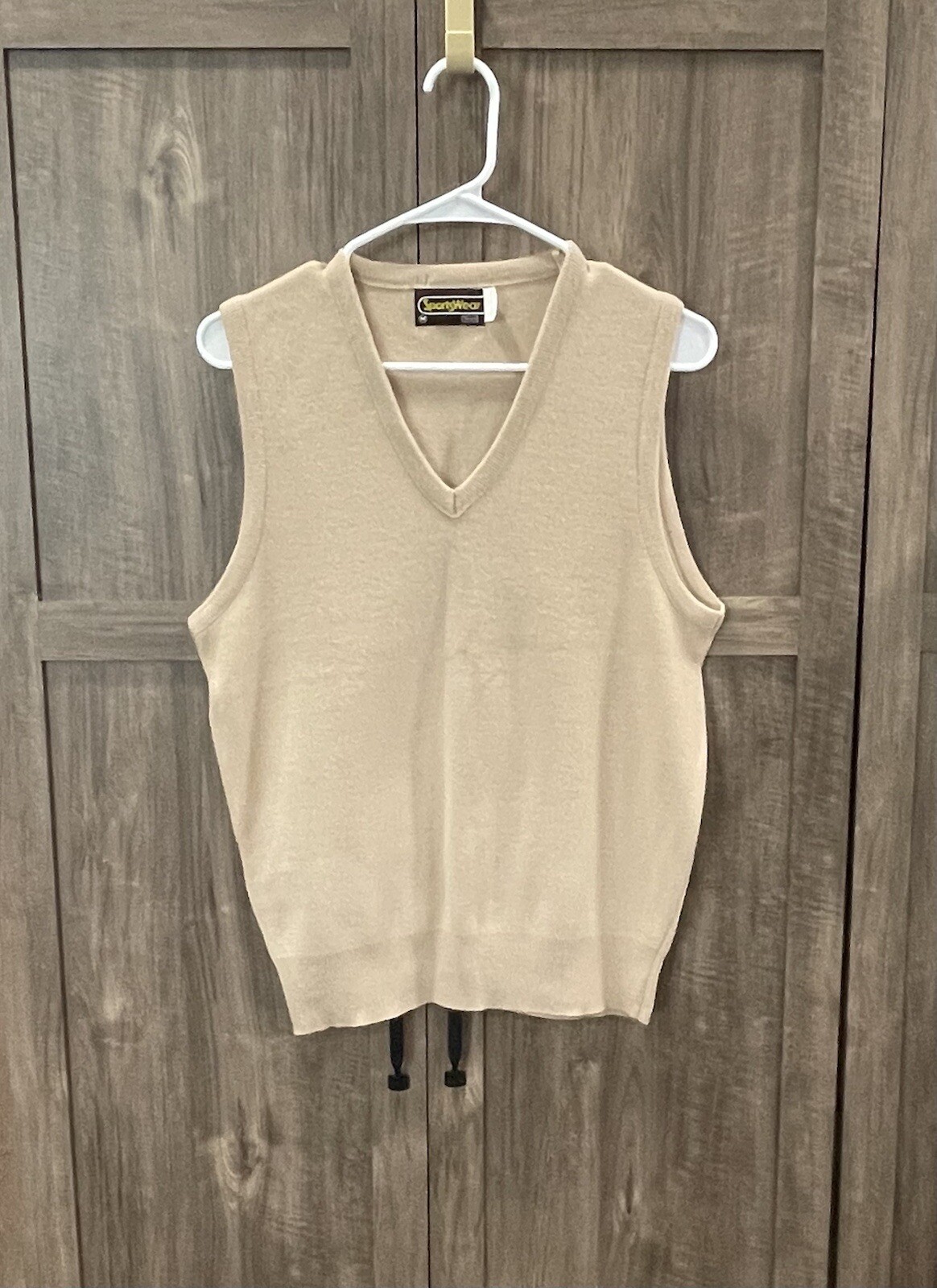 Vintage Sportswear Sears Size M Mens Beige Made Cosby Vest USA Online