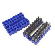 Screwdriver Bits PH2 Phillips And PZ2 Pozi Bits 33pc BERGEN AT675