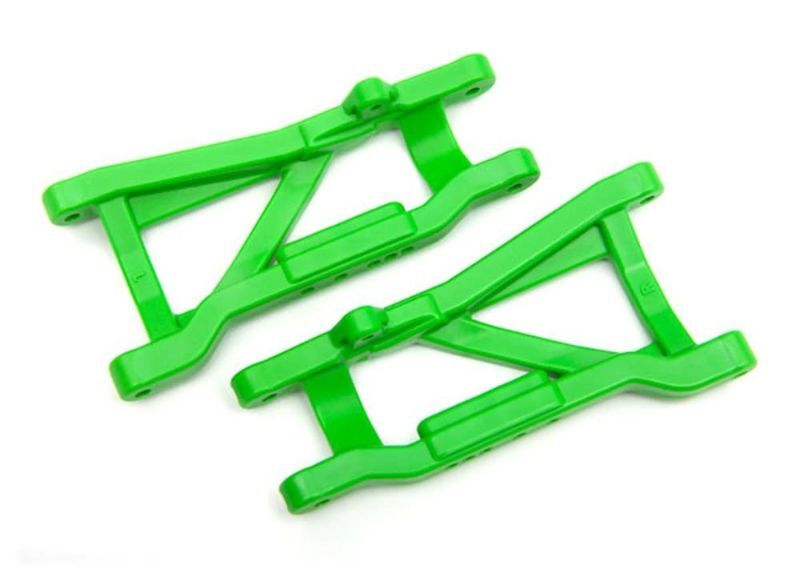 Traxxas 2555G Heavy Duty Rear Suspension Arms in Green for F-150 Raptor Slash 2WD Model, Durable Upgrade Kit