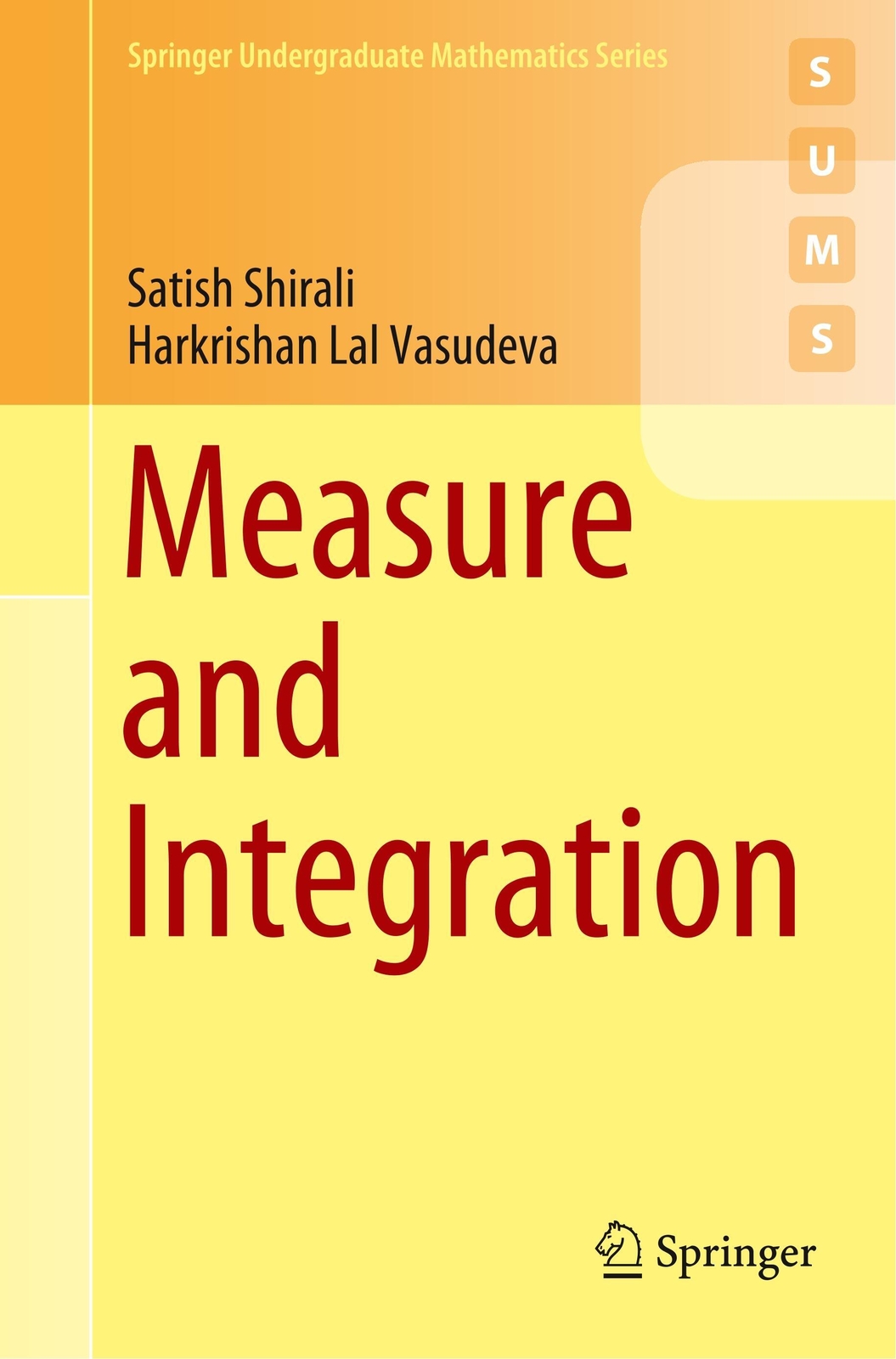 Thumbnail - Harkrishan Lal Vasudeva (u. A.) | Measure And Integration |