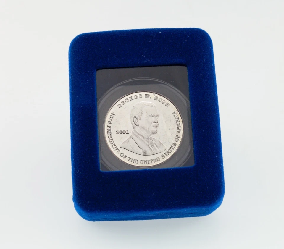 Elezione Presidenziale 2001 George W. Bush/ Al Gore Moneta D'Argento Da 1 Oz. - Immagine 2 di 4
