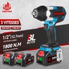 Clé à chocs Sans fil 1/2" 1800NM Avec balais Tournevis électrique pour Makita18V