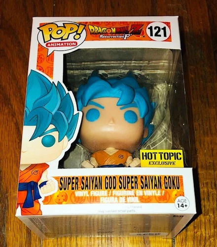 Nuevo Funko Pop Anime 121 Super Saiyan God Goku Dragon Ball Z Hot Topic Exclusivo