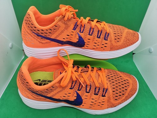 Nike Lunartempo Herren Sportschuhe 705461 800 Größe 9,5 Orange Blau Weiß - Bild 21 von 21